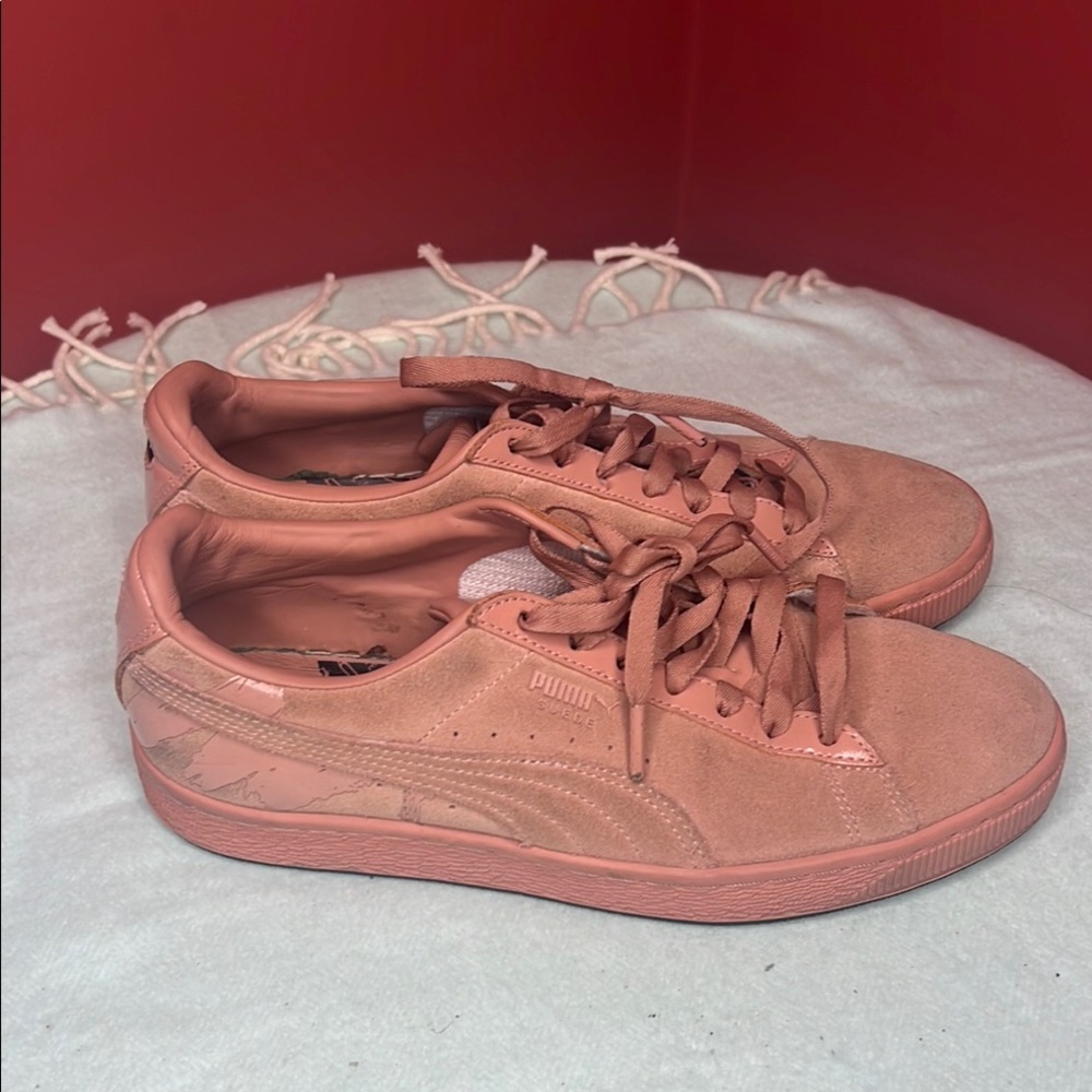 💄 Puma Limited Edition MAC collaboration Women's Pink Sneakers Size 9 - Picture 5 of 15